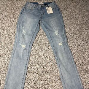 Evidnt Los Angeles Women's Distressed Skinny Jeans Blue Size 24​